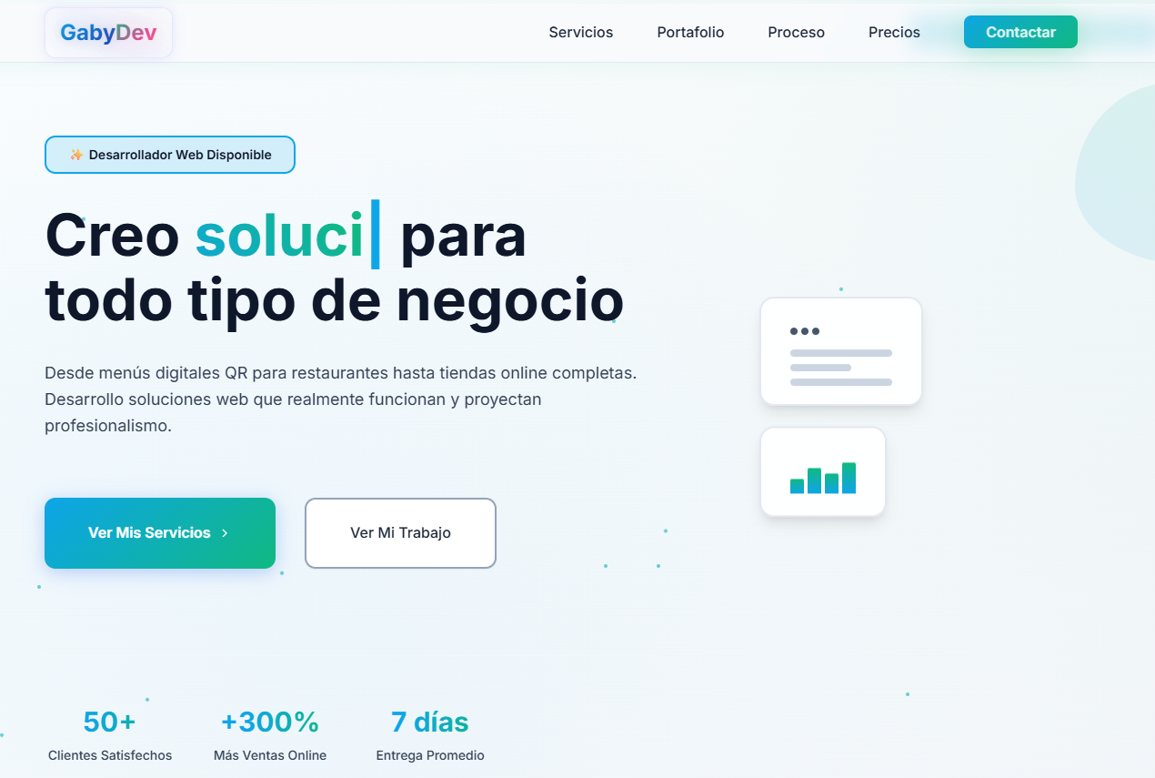 Gaby Dev - Página de Servicios Web